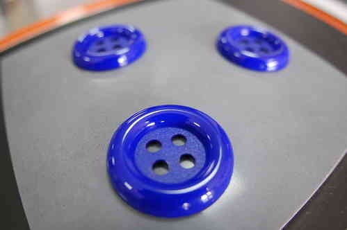Botón Decorativo Añil. 3,5cm diámetro.