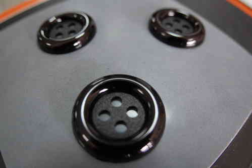 Botón Decorativo Negro. 3,5cm diámetro.