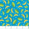CHEEKY MONKEY: Plátanos en fondo azul.