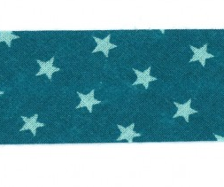 Bias 20mm. Stars on turquoise background.
