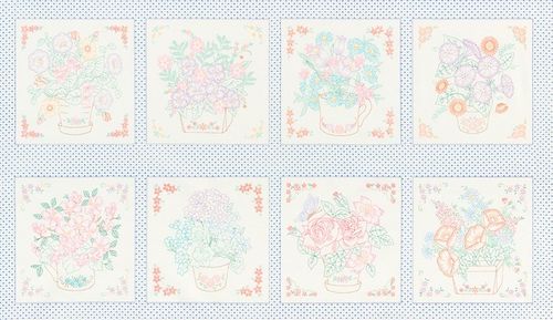 WINDWOSILL GARDEN. 8 stamps. 60x110cm.
