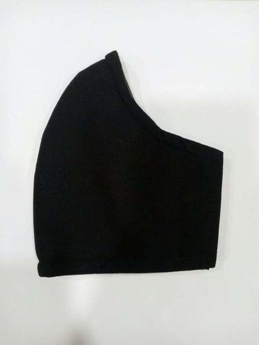 TEEN-ADULT Textile MASK: BLACK. SIZE L adaptable to your face and reusable.
