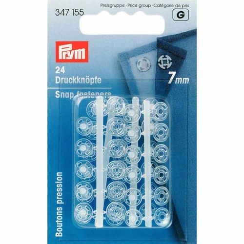 Pack PRYM. Snap Fasteners  size 7mm. 24 units.