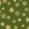 . X'mas Fabric. Snowflakes in green background.