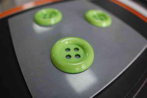 Botón Decorativo Verde. 3,5cm diámetro.