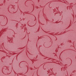 Fiori posteriori della rappezzatura su fondo rosa. Maywood Studio. Larghezza totale tessuto 2,80 ca