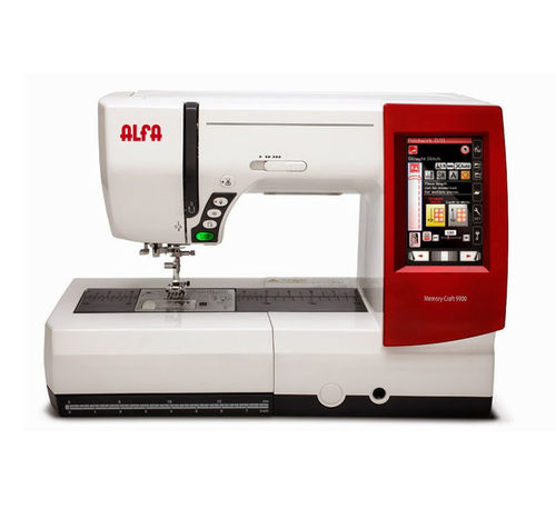 Maquina de coser ALFA: A9900  Bordadora y máquina de coser de alta gama.