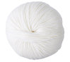 Woolly 5 DMC skein. 100% merino wool. Color: White 01.