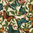 ZEN. Multicolored butterflies on beige background in patchwork fabric.