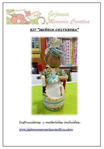 KIT SEWING DOLL: BLUE. Materials and instructions.