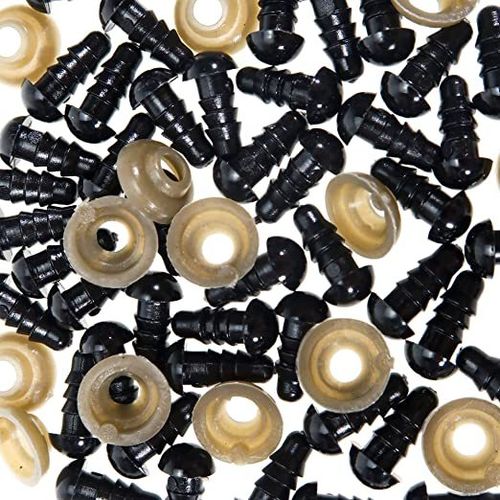 OJO-S6mm. 6mm safety eyes. Ideal for amigurumis. 20 pcs. approx.