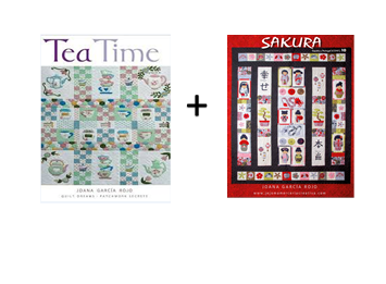 SALE "SAKURA" + "TEA TIME"  by Joana García Rojo. Books and Patterns.