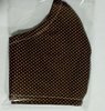 TEEN-ADULT Textile MASK: BROWN DOTS. SIZE L adaptable to your face and reusable.