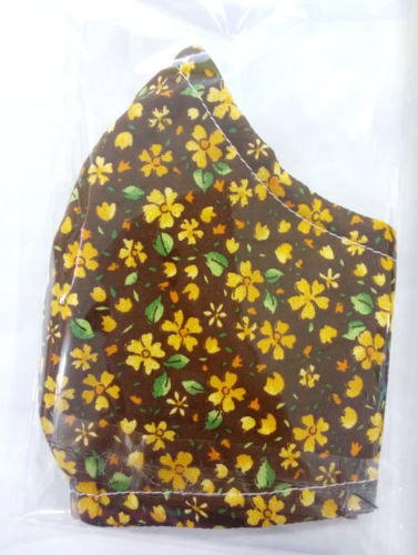TEEN-ADULT Textile MASK: FLORAL. SIZE M adaptable to your face and reusable.