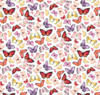 22594. Multicolour butterflies in white background.