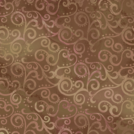 OMBRE SCROLL A SABLE Espirales en marrón.