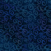 OMBRE SCROLL F NAVY. Espirales en azul añil.