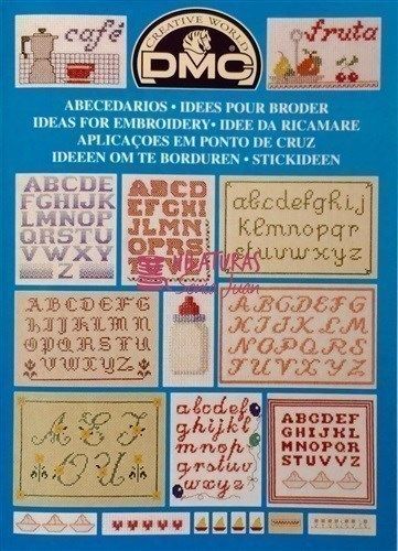 14098/22. Mini libro DMC Speciale alfabeto punto croce.