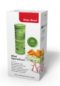 BETTI BOSSI: MINI SPIRALIZER. Spiral vegetable cutter.
