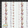 STOFF FABRIC: KELLY-ROSES-489. Lilac geometry in white background.