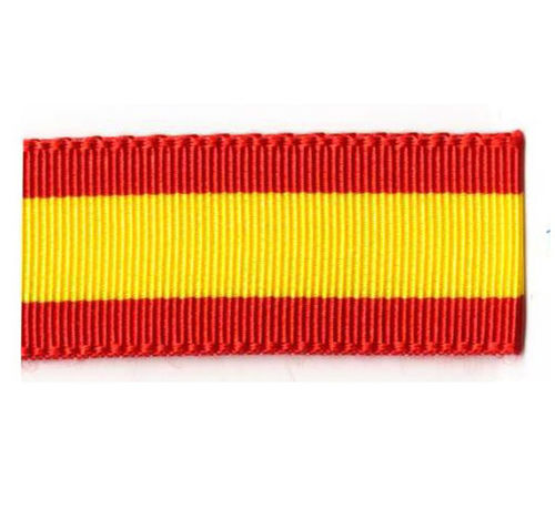 SPAIN FLAG RIBBON: 12MM