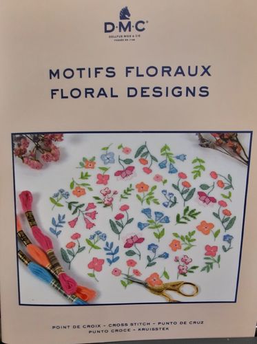 15758/22 Book DMC Floral Designs. Cross Stich.