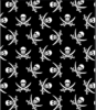 FABRICS: Skulls in black background. 145cm width