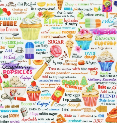 SWEET TOOTH. Ice creams, cupcakes and sweets on white background. ROBERT KAUFMAN