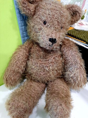 KIT-TEDDY. Knitting kit to make Teddy Bear 56cm. DMC