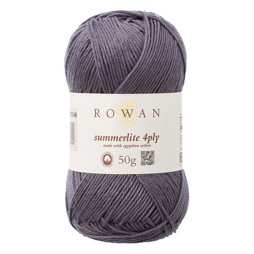 ROWAN SUMMERLITE 4PLY 446. Anchor grey. 100% algodón.
