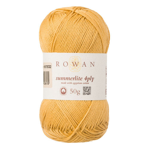 ROWAN SUMMERLITE 4PLY 439. Touch of gold. 100% cotton.