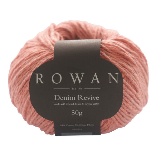 ROWAN DENIM REVIVE 220. Coral 50gr. 95% cottone.