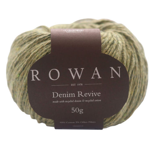 ROWAN DENIM REVIVE 219. Pistachio. 50gr. 95% Cotton.