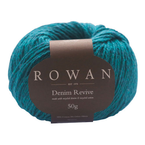 ROWAN DENIM REVIVE 221. Jade. 50gr. 95% Cotton.
