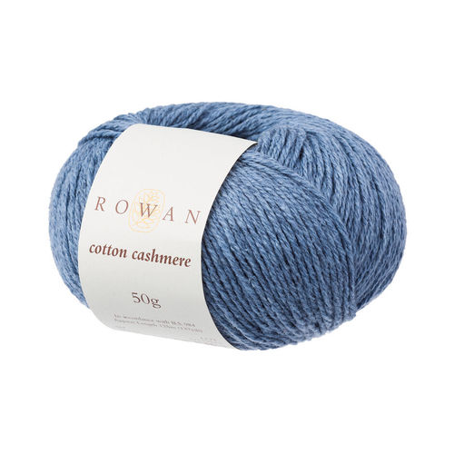 ROWAN COTTON CASHMERE 223. Harbour Blue. 50gr. 85% cottone 15%cashmere