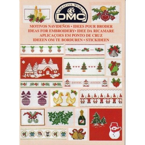 14086/22. Mini libro DMC Speciale Natale punto croce.