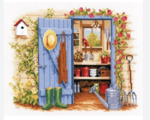 KIT VERVACO Cross Stich. All materials included. Mhy Garden Shed.